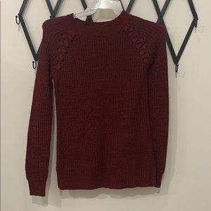 Red sweater (tight fit) from Belk